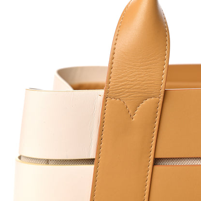Balenciaga Calfskin Canvas Cutout Tote Sand 10 of 15
