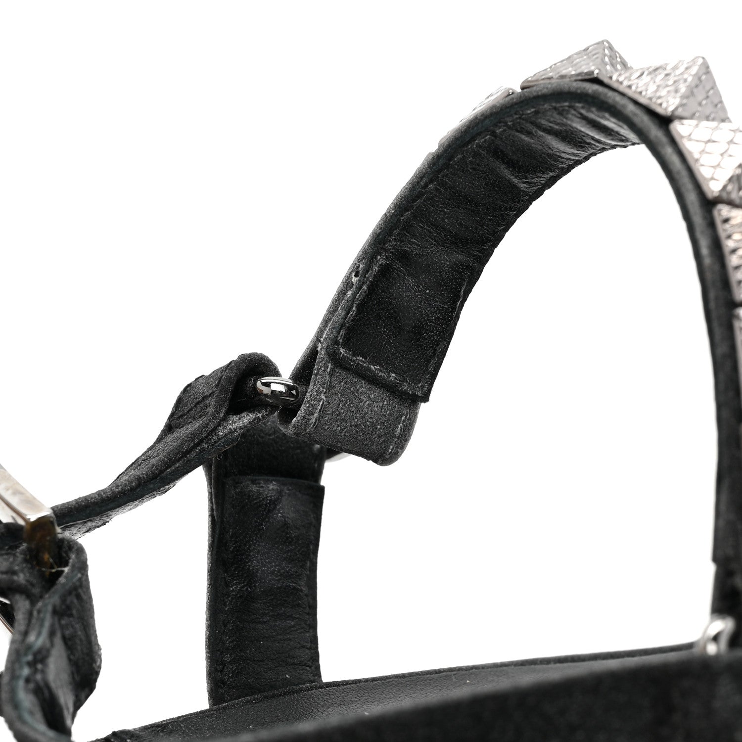 Christian Louboutin Nappa Mica Pyraclou 60 Platform Sandals 37 Version Black 10 of 14