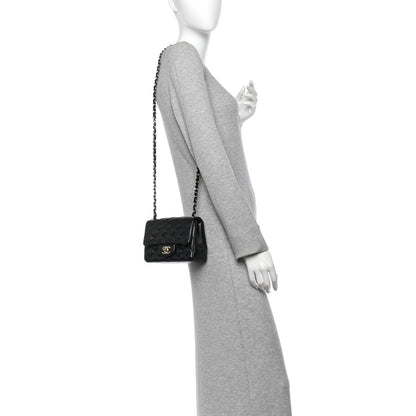 Chanel Lambskin Quilted Mini Square Flap Black 2 of 10