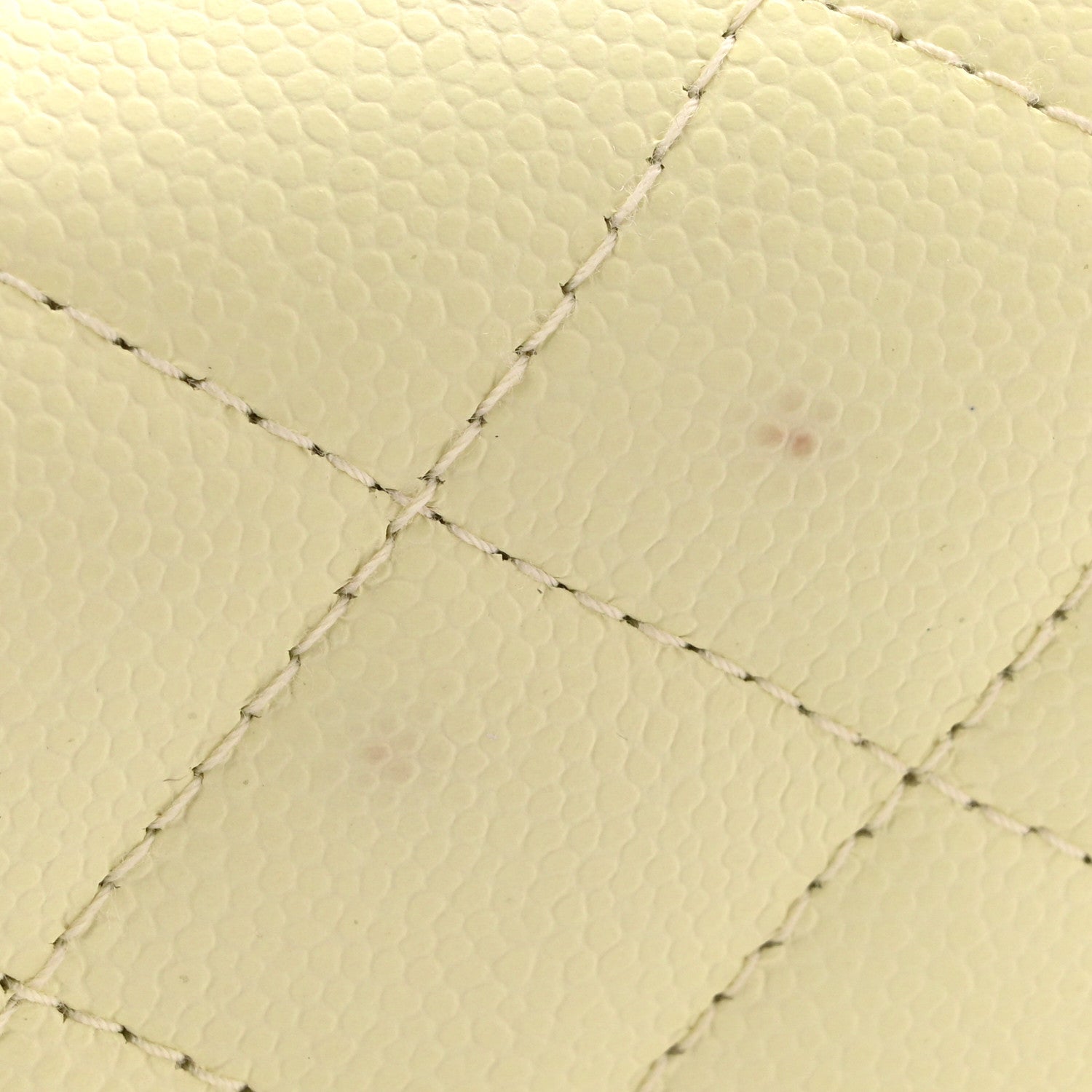 Chanel Caviar Quilted Mini Vanity Case With Chain Light Yellow 13 of 13