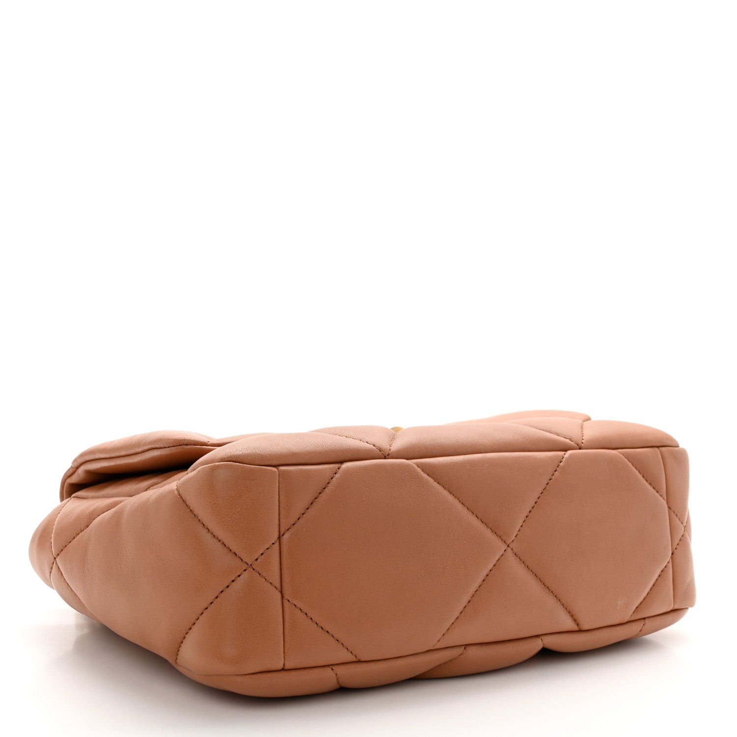 Chanel Lambskin Quilted Medium Chanel 19 Flap Brown 4 of 12