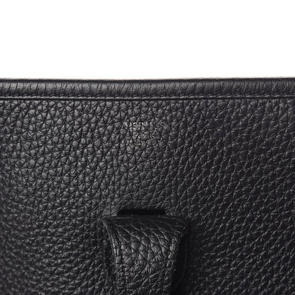 Hermes Taurillon Clemence Evelyne III PM Black 6 of 10