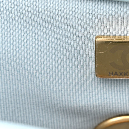 Chanel Lambskin Quilted Medium Chanel 19 Flap Light Blue 7 of 11