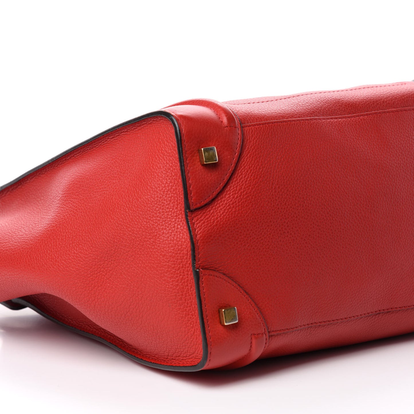 Pebbled Calfskin Mini Luggage Red