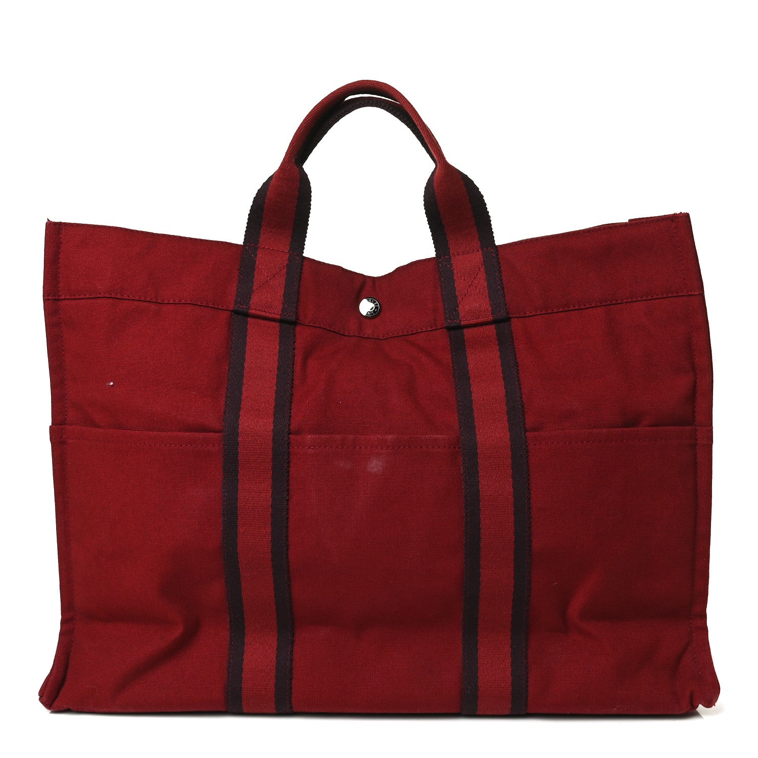 Hermes Canvas Fourre Tout MM Red 1 of 24