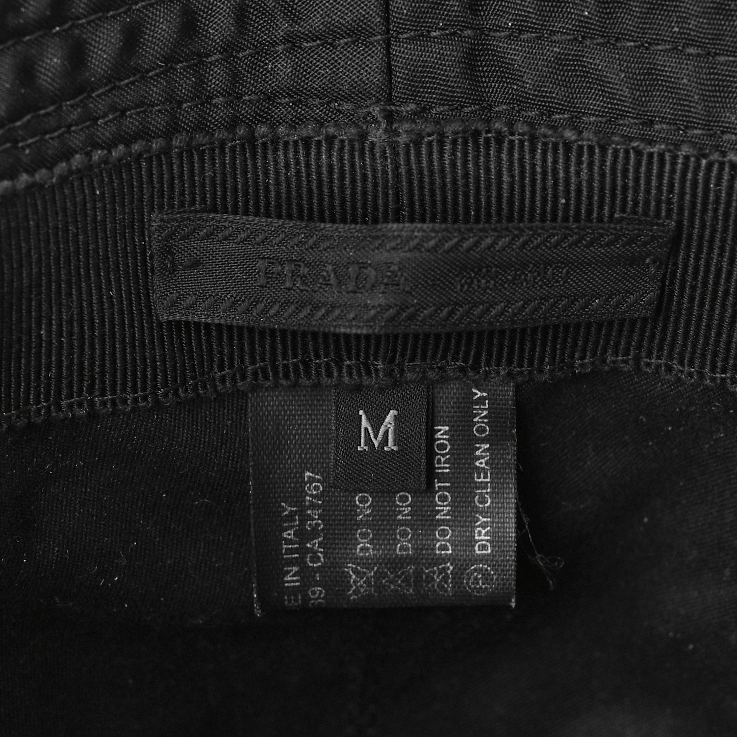 Nylon Bucket Hat M Black