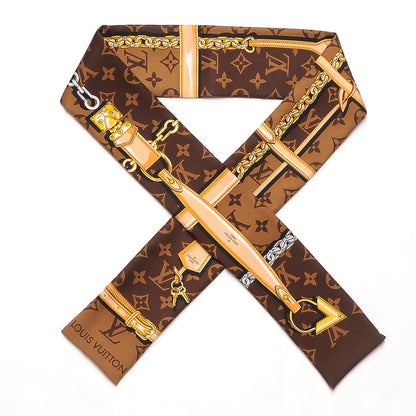 Louis Vuitton Silk Monogram Confidential Bandeau Brown 1 of 4