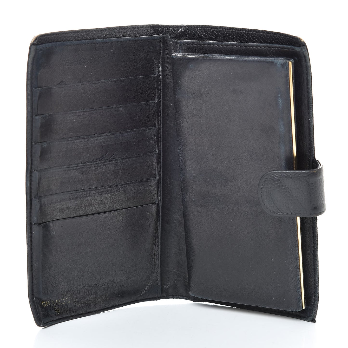 Caviar Timeless CC French Wallet Black