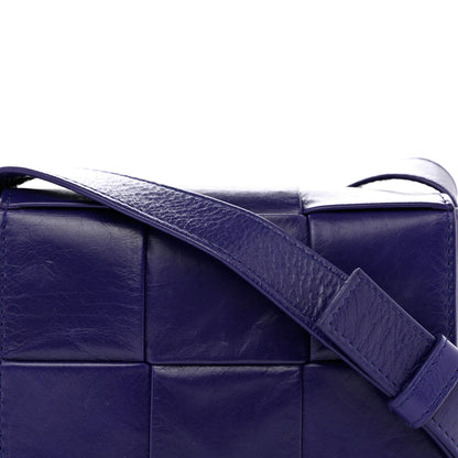 Bottega Veneta Crinkled Lambskin Maxi Intrecciato Extra Mini Cassette Crossbody Bag Unicorn 8 of 11