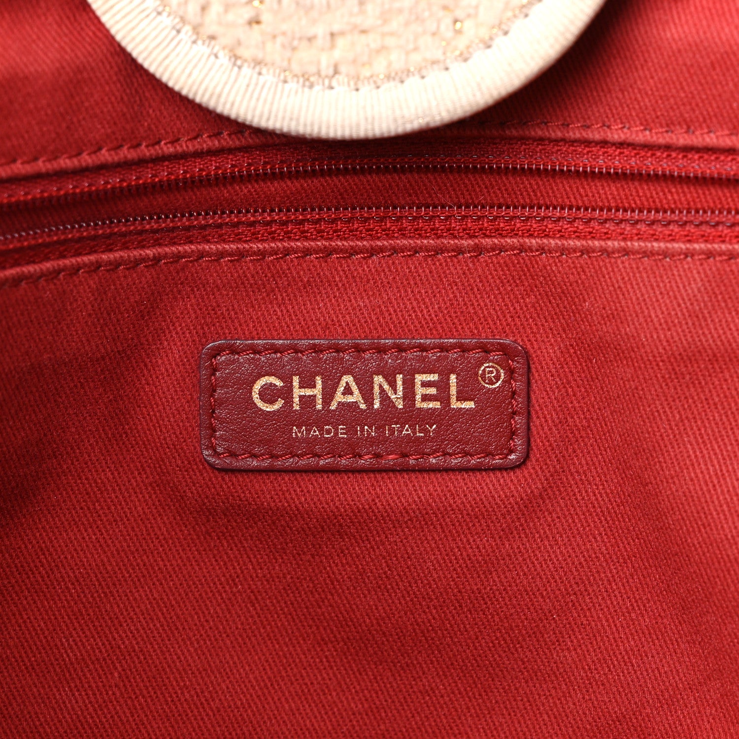 Chanel Lurex Boucle Medium Deauville Tote White 6 of 15