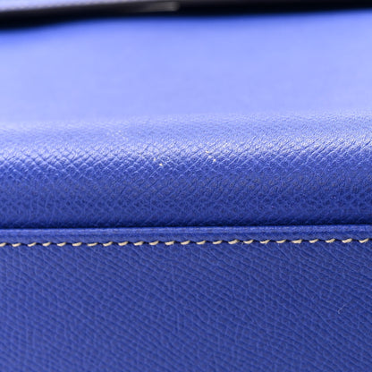 Hermes Epsom Candy Kelly Retourne 32 Bleu Electrique Mykonos 12 of 12