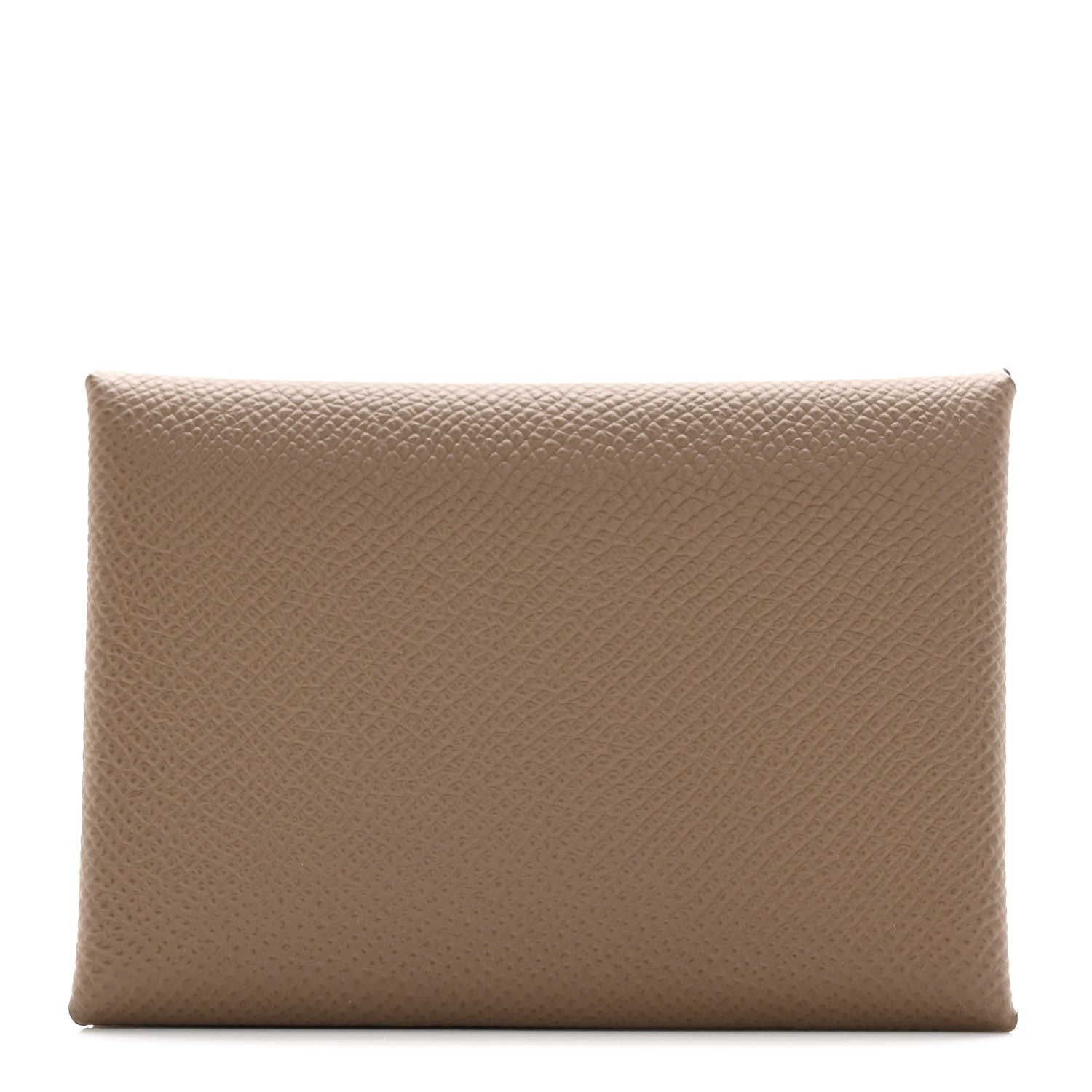Hermes Epsom Calvi Duo Card Case Etoupe 1 of 9