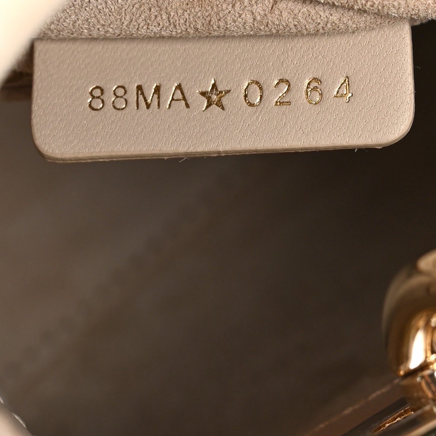 Lambskin Cannage Mini Lady Dior Sand