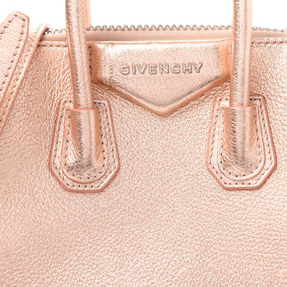 Givenchy Metallic Sugar Goatskin Mini Antigona Light Pink 10 of 11