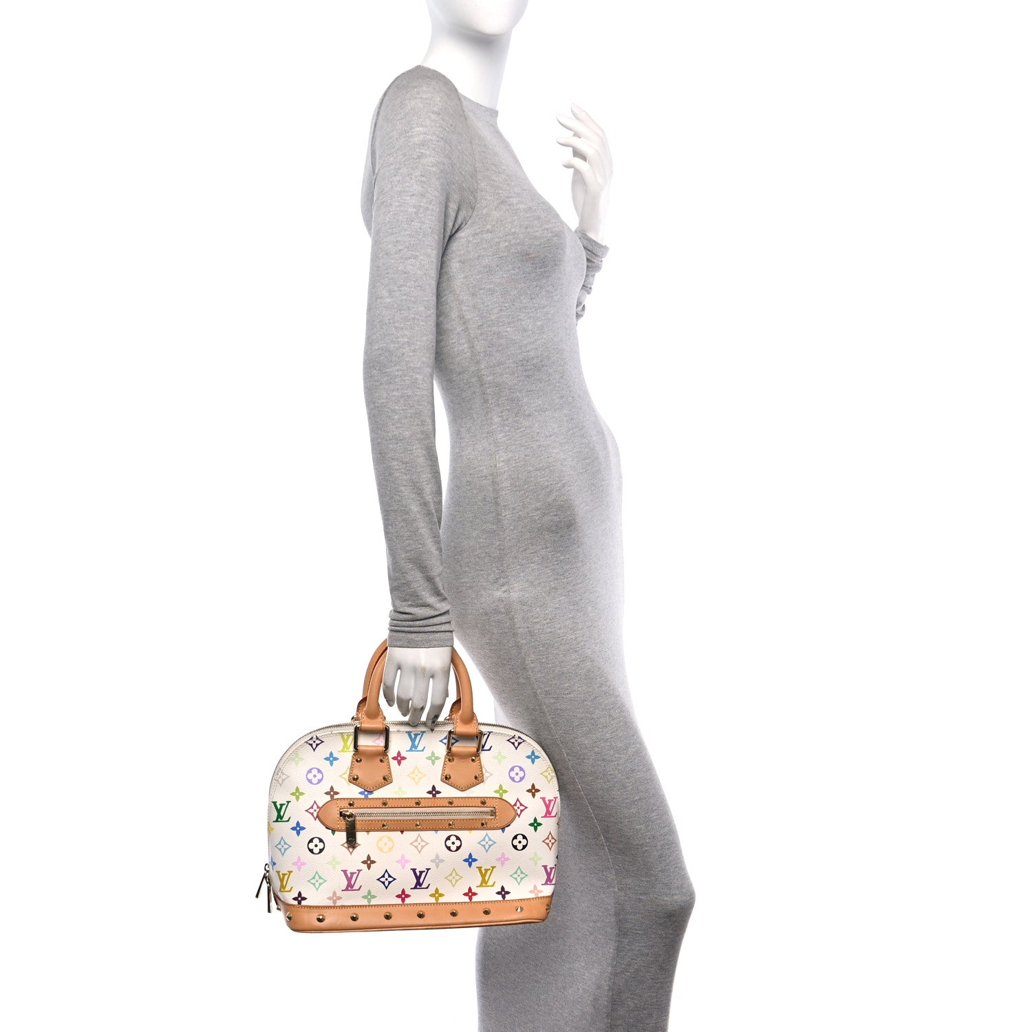 Louis Vuitton Monogram Multicolor Alma White 2 of 13