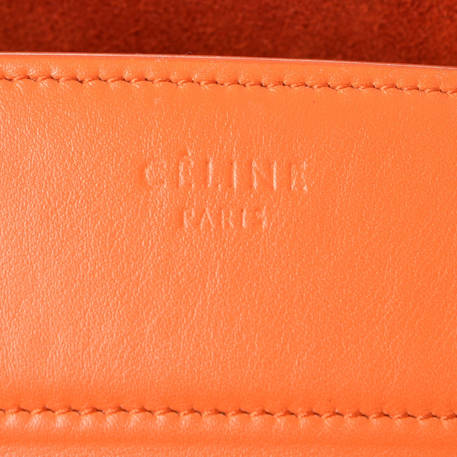 Celine Smooth Calfskin Medium Phantom Luggage Orange 6 of 13