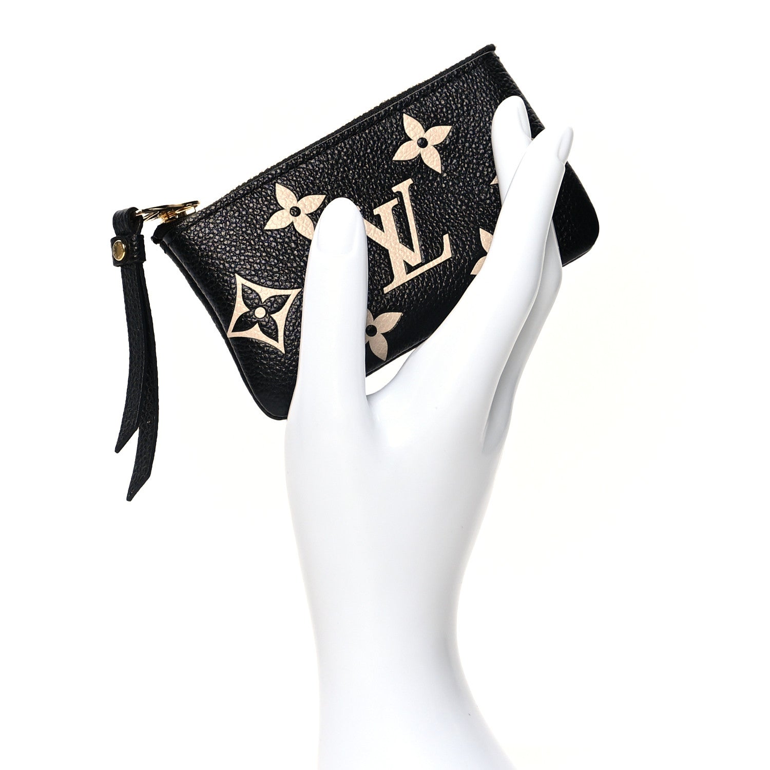 Louis Vuitton Empreinte Monogram Giant Key Pouch Black Beige 2 of 7