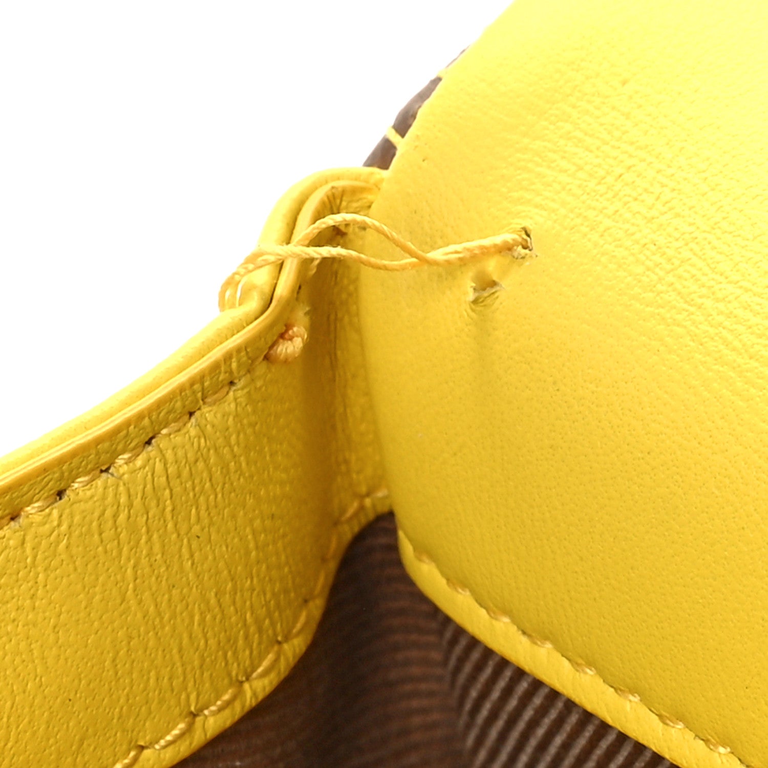 Burberry Lambskin Quilted Small Lola Tri-Color Bag Deep Saffron White Beige 10 of 11