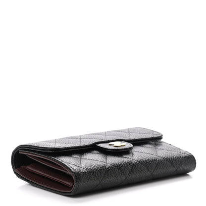 Chanel Caviar Quilted Medium Flap Wallet Black 4 of 9