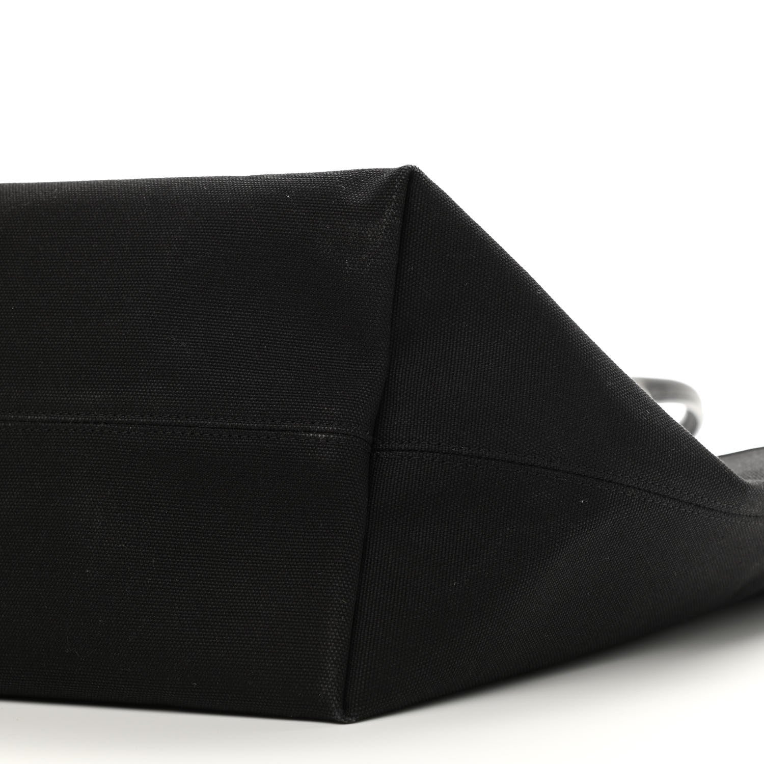 Balenciaga Cotton Canvas Calfskin Cities Paris Jumbo Small Tote Bag Black White 10 of 10