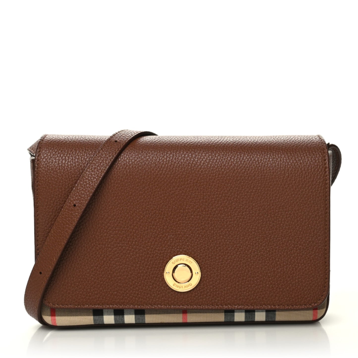 Calfskin Vintage Check New Hampshire Bag Archive Beige Tan