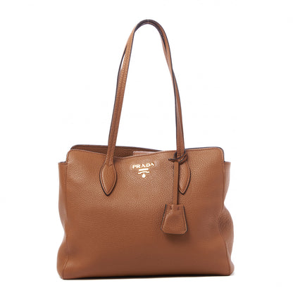Prada Vitello Phenix Tote Brown 1 of 8