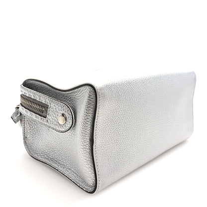 Fendi Cuoio Romano Lux Selleria Lei Boston Tote Argento 4 of 9