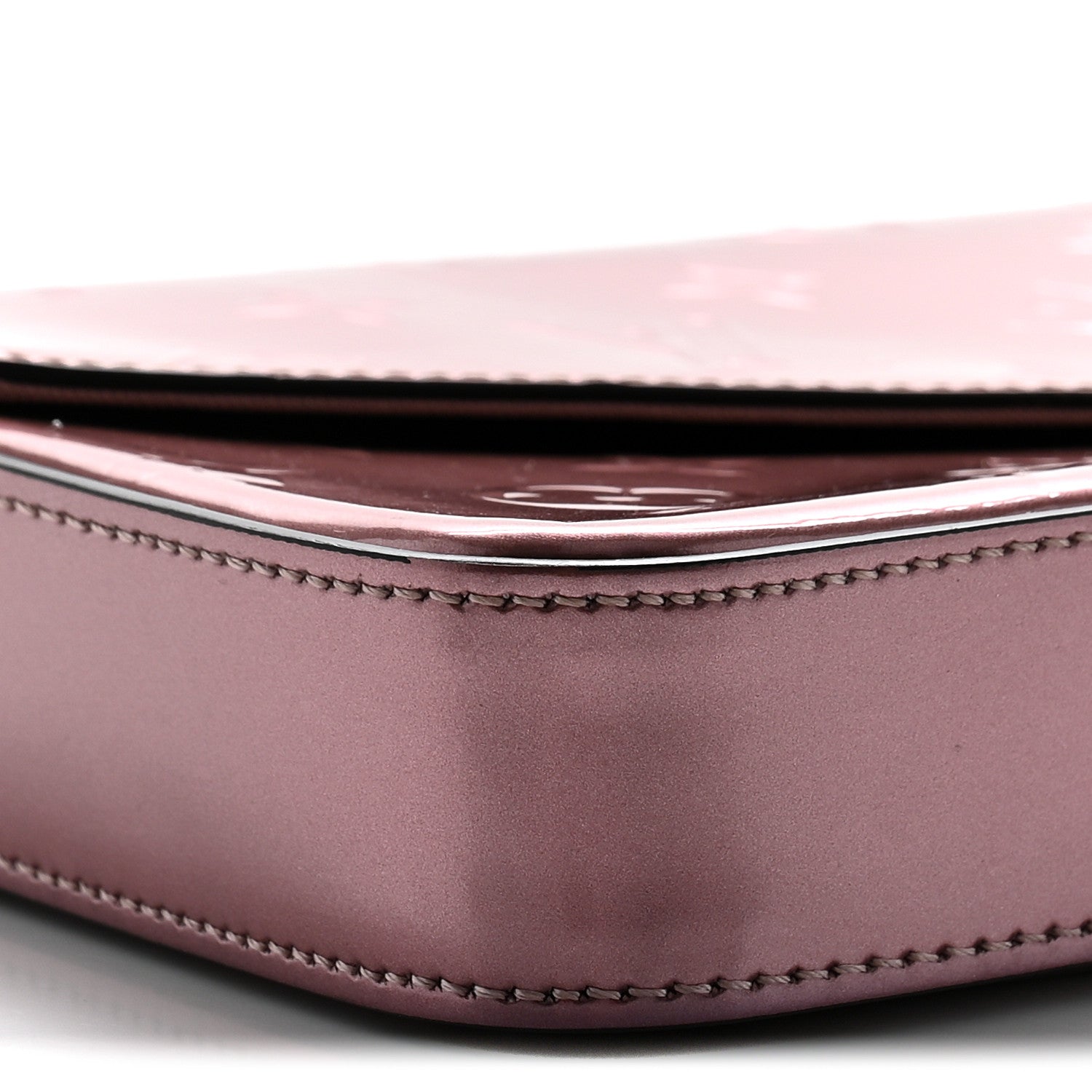 Louis Vuitton Vernis Pochette Felicie Chain Wallet Metallic Pale Pink 10 of 12