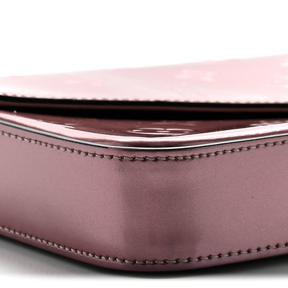 Louis Vuitton Vernis Pochette Felicie Chain Wallet Metallic Pale Pink 10 of 12