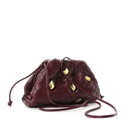 Bottega Veneta Nappa Intrecciato Studded The Mini Pouch Barolo 3 of 11