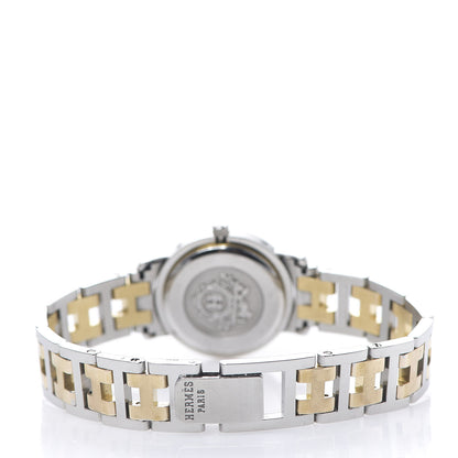 Hermes Stainless Steel 24mm Clipper Quartz Watch Gold 3 of 5