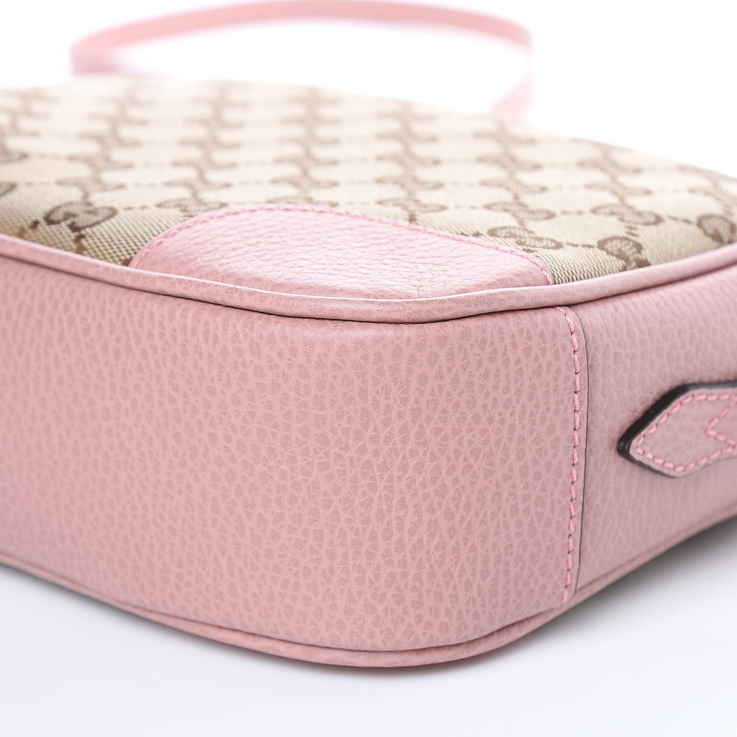 Monogram Mini Bree Messenger Bag Beige Soft Pink