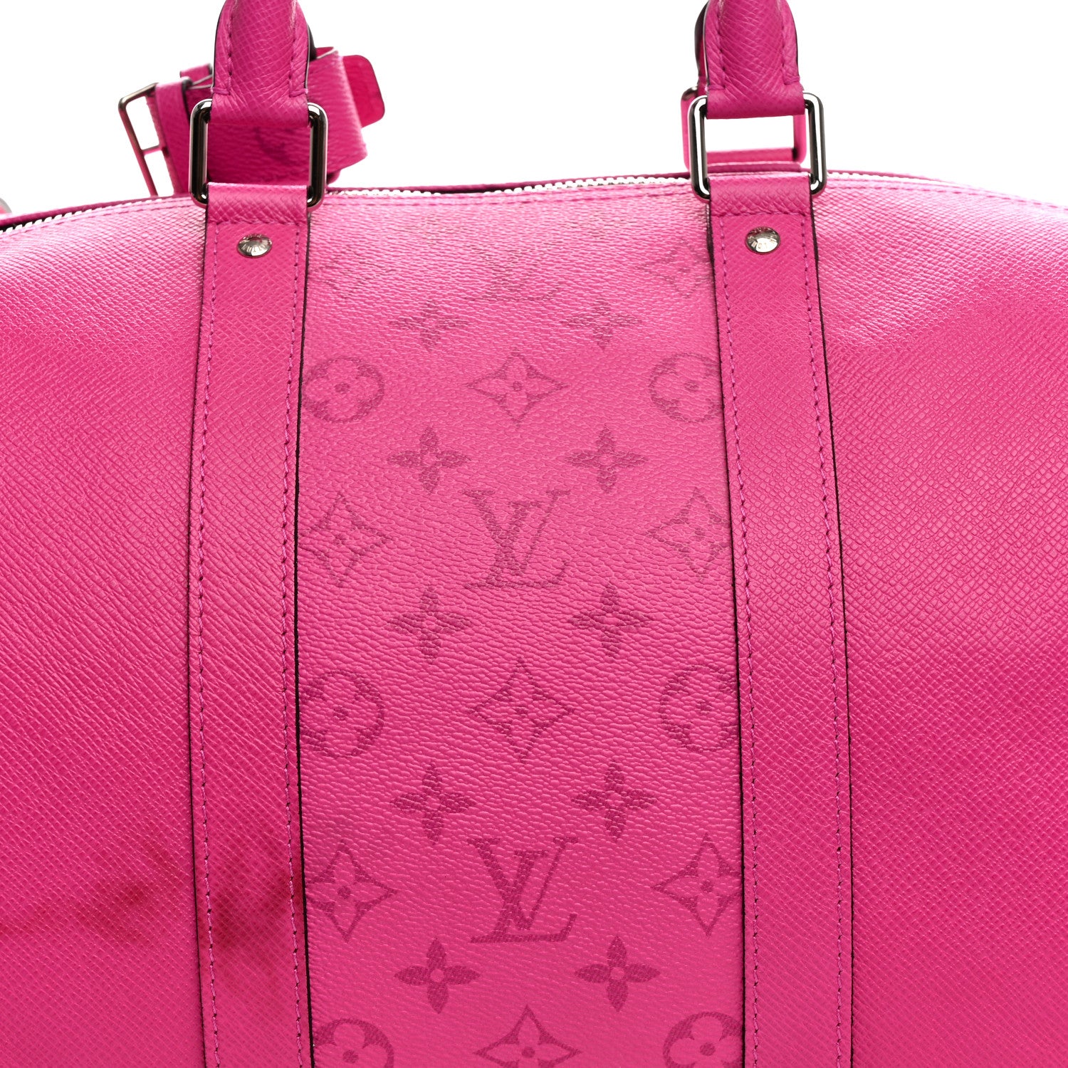 Louis Vuitton Taigarama Keepall Bandouliere 50 Fuchsia 6 of 11