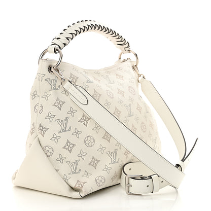 Louis Vuitton Mahina Beaubourg Hobo MM Snow 3 of 10