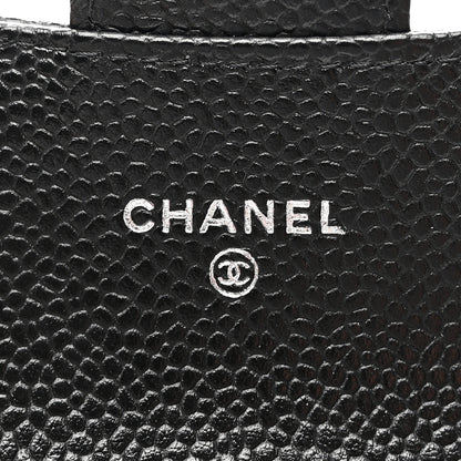 Chanel Caviar Quilted Flap Card Holder Wallet Black 6 of 9