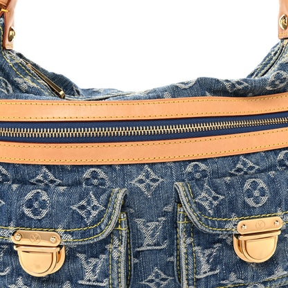 Louis Vuitton Monogram Denim Baggy PM Blue 7 of 9