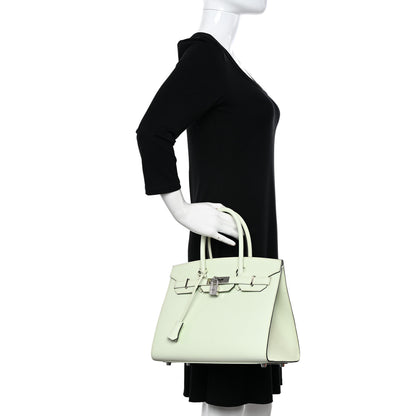 Hermes Epsom Sellier Birkin 30 Vert Fizz 2 of 11