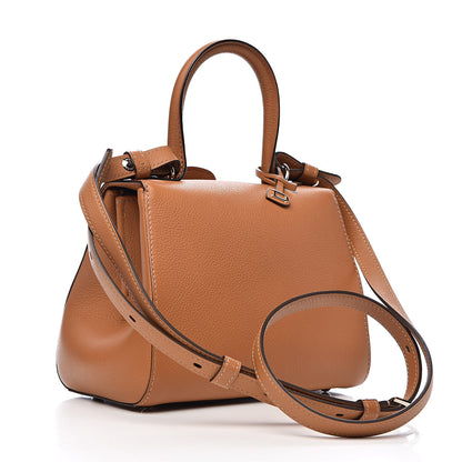 Delvaux Grained Calfskin Mini Brillant Satchel Natural 3 of 10