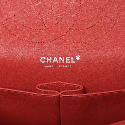 Chanel Iridescent Caviar Quilted Jumbo Double Flap Coral 10 of 15