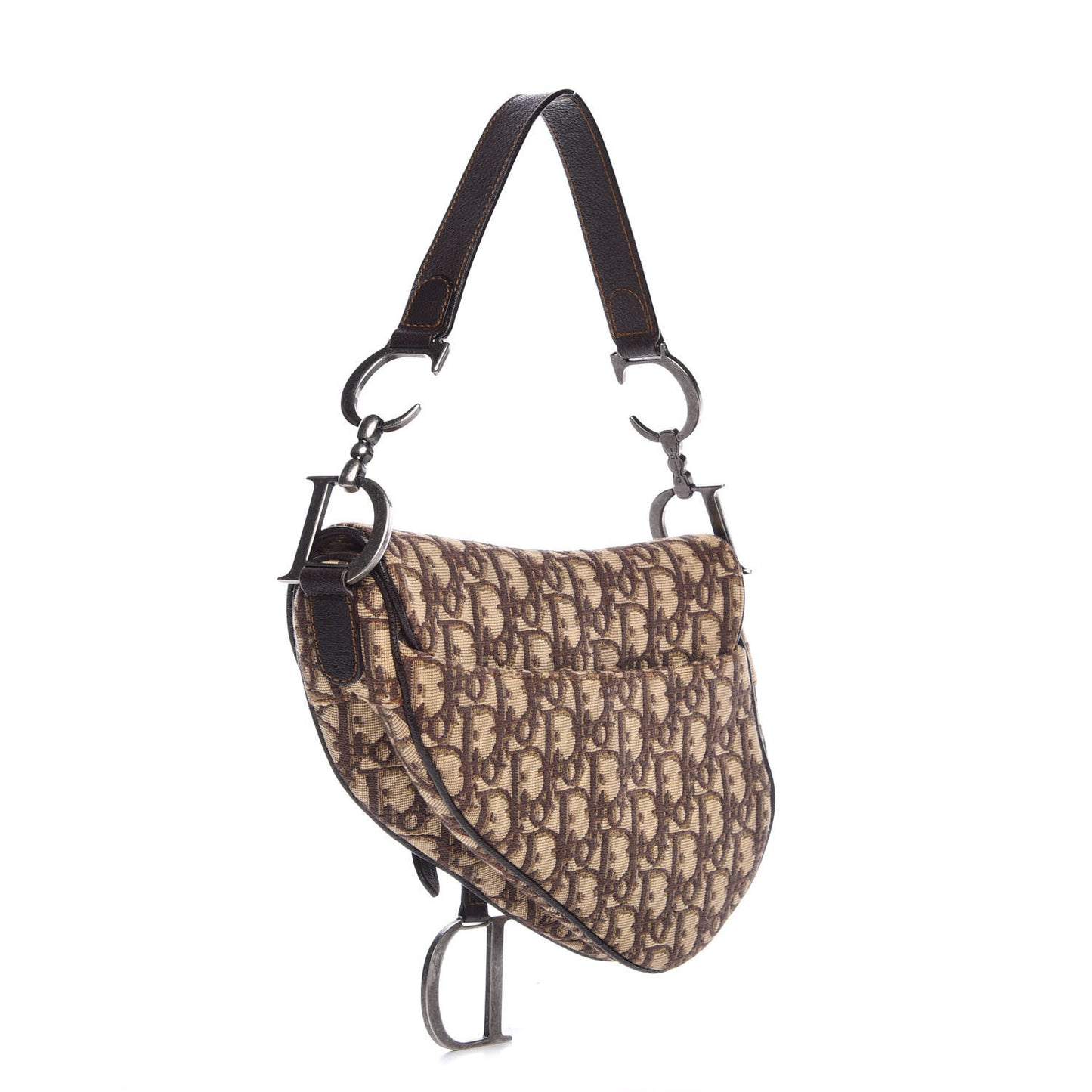 Monogram Saddle Bag Brown