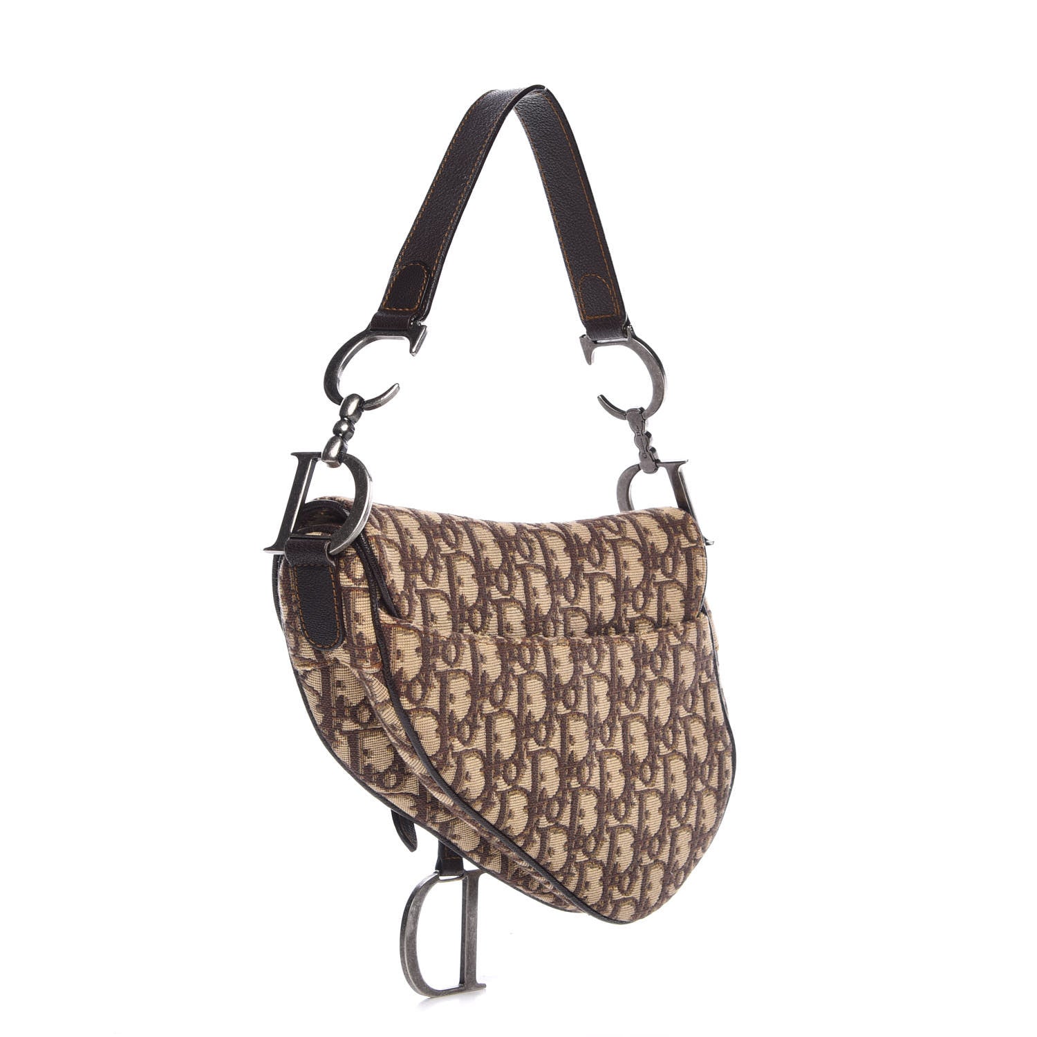 Christian Dior Monogram Saddle Bag Brown 3 of 7