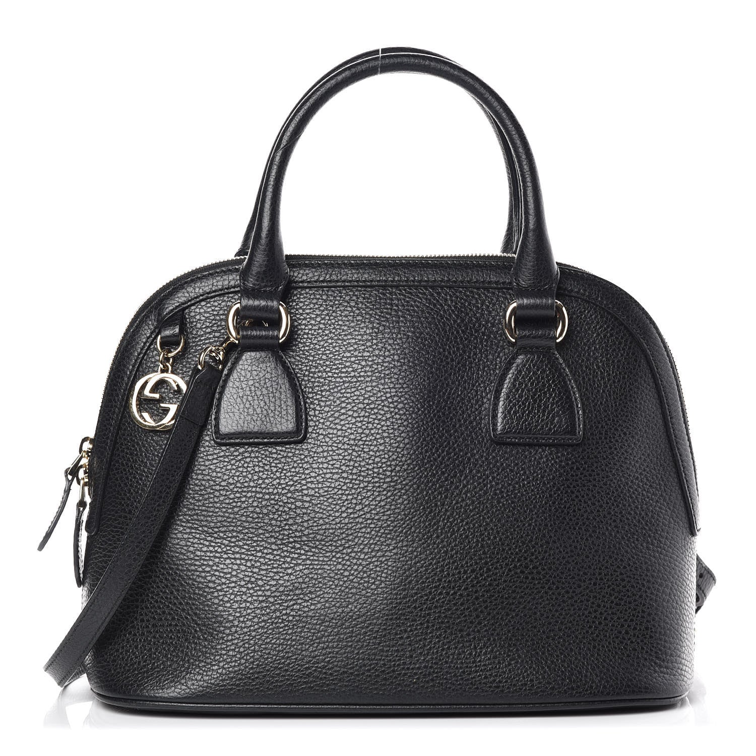 Gucci Calfskin Medium Dome Bag Black 1 of 10