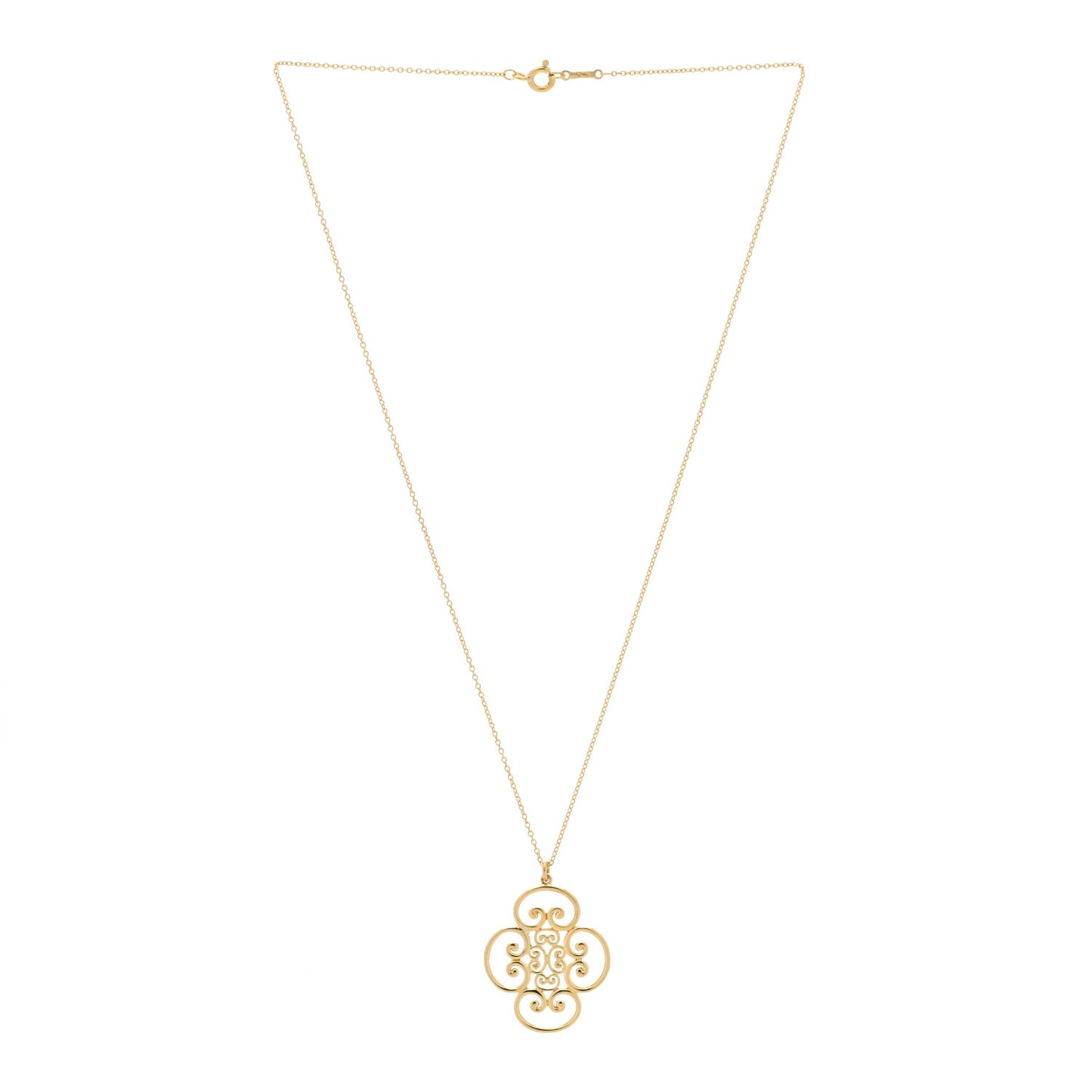 18K Yellow Gold Paloma Picasso Venezia Goldoni Quadruplo Pendant Necklace