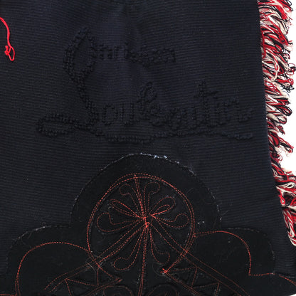 Christian Louboutin Cotton Embroidered Portugaba Black 9 of 15