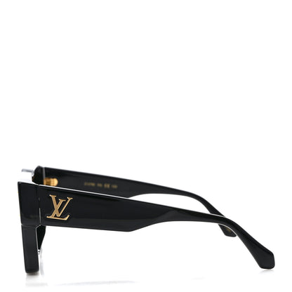 Louis Vuitton Acetate Cyclone Sunglasses Z1578E Black 3 of 9