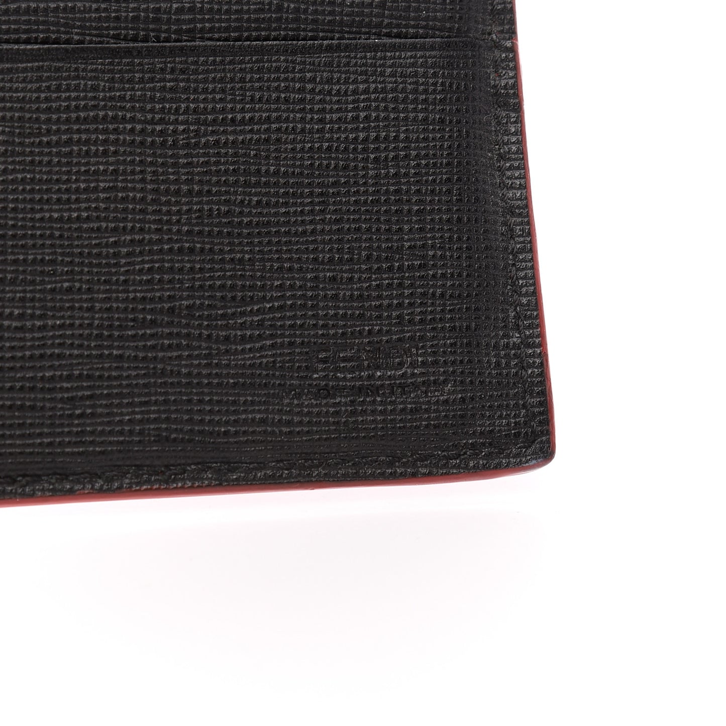 Vitello Elite Flamingo Lightning Monster Eyes Bi-Fold Wallet Rosso White Black