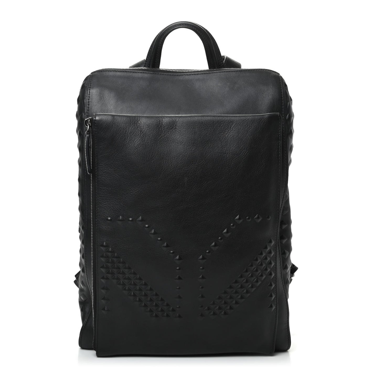 Calfskin Embossed Medium M Moment Backpack Black