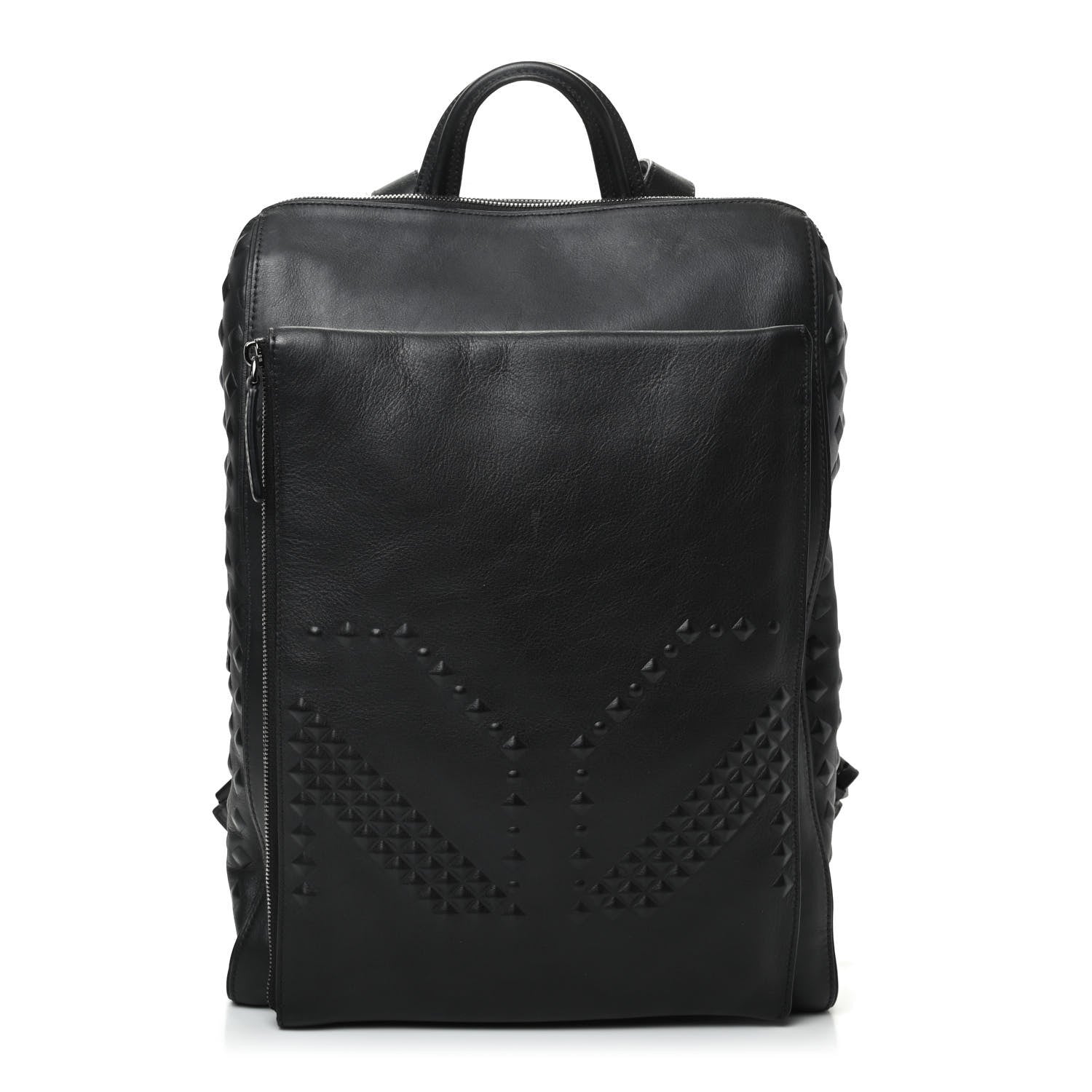 MCM Calfskin Embossed Medium M Moment Backpack Black 1 of 12