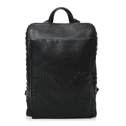 MCM Calfskin Embossed Medium M Moment Backpack Black 1 of 12