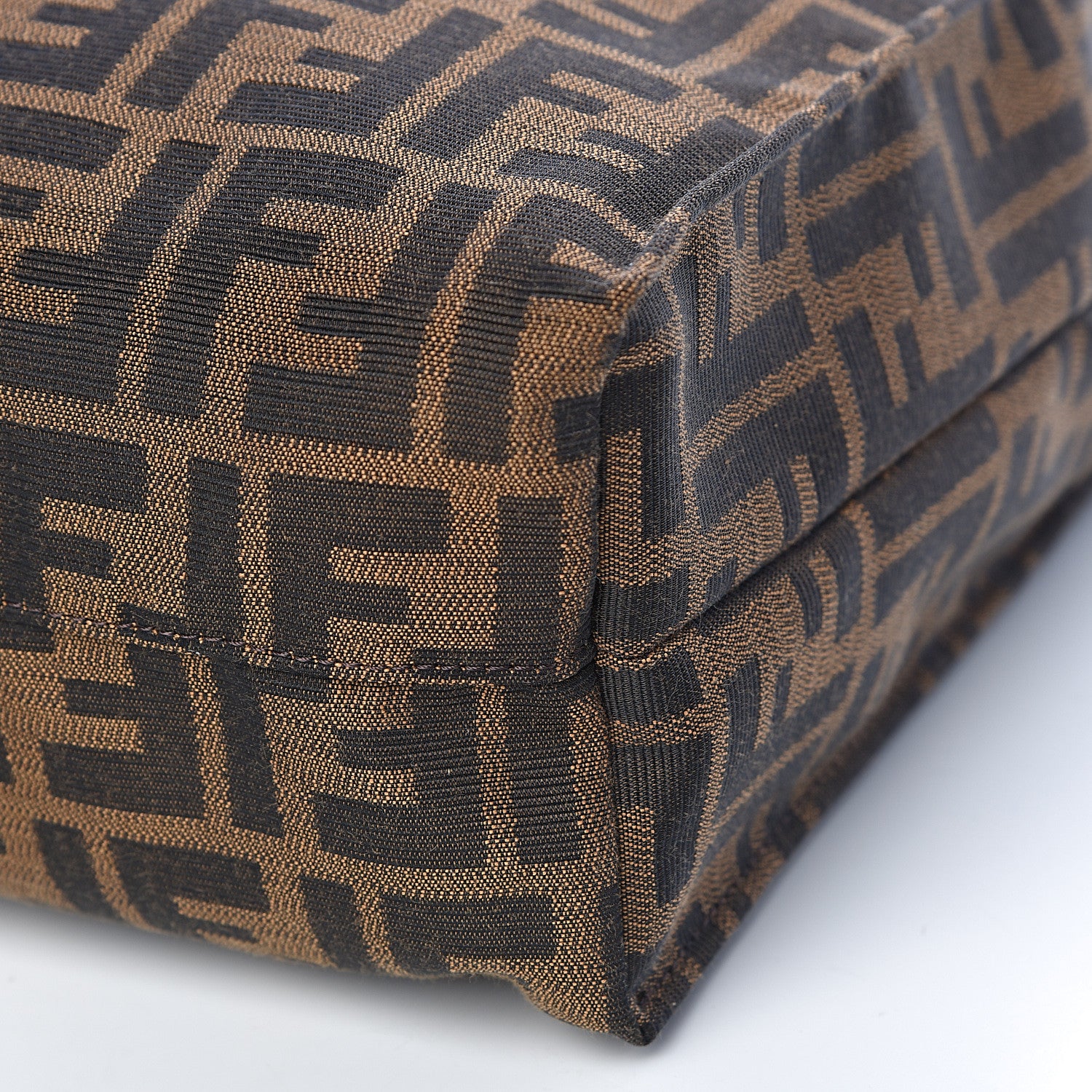 Fendi Zucca Special Shopping Tote Tobacco Ocra 9 of 10